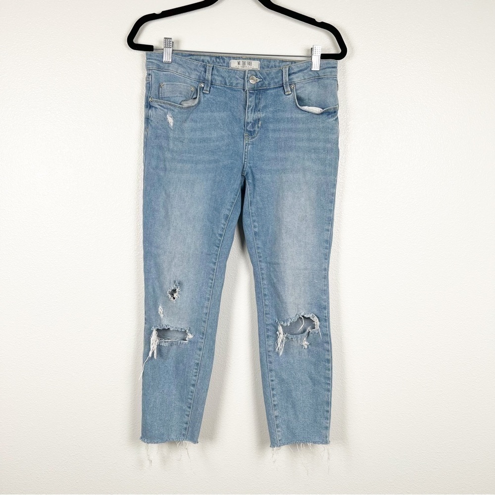WE The Free Cropped‎ Raw Hem Denim Jeans Sz 27